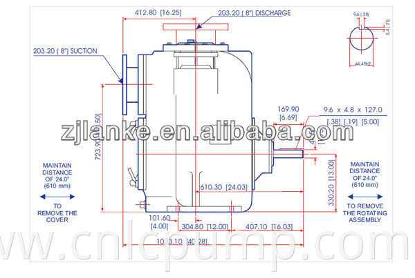 diesel engine pump with Trailer for irrigation